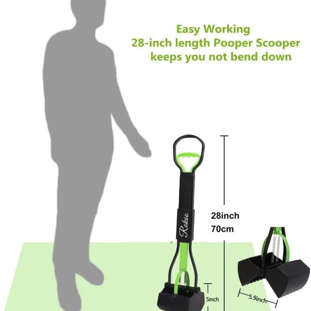Rokoo Pooper Scooper for Large Small Dogs, Folding Dog Poop Scooper, Durable Spring and Premium Materials,Easy to Use for Grass, Dirt, Gravel Pick Up Shovel (Large) 3