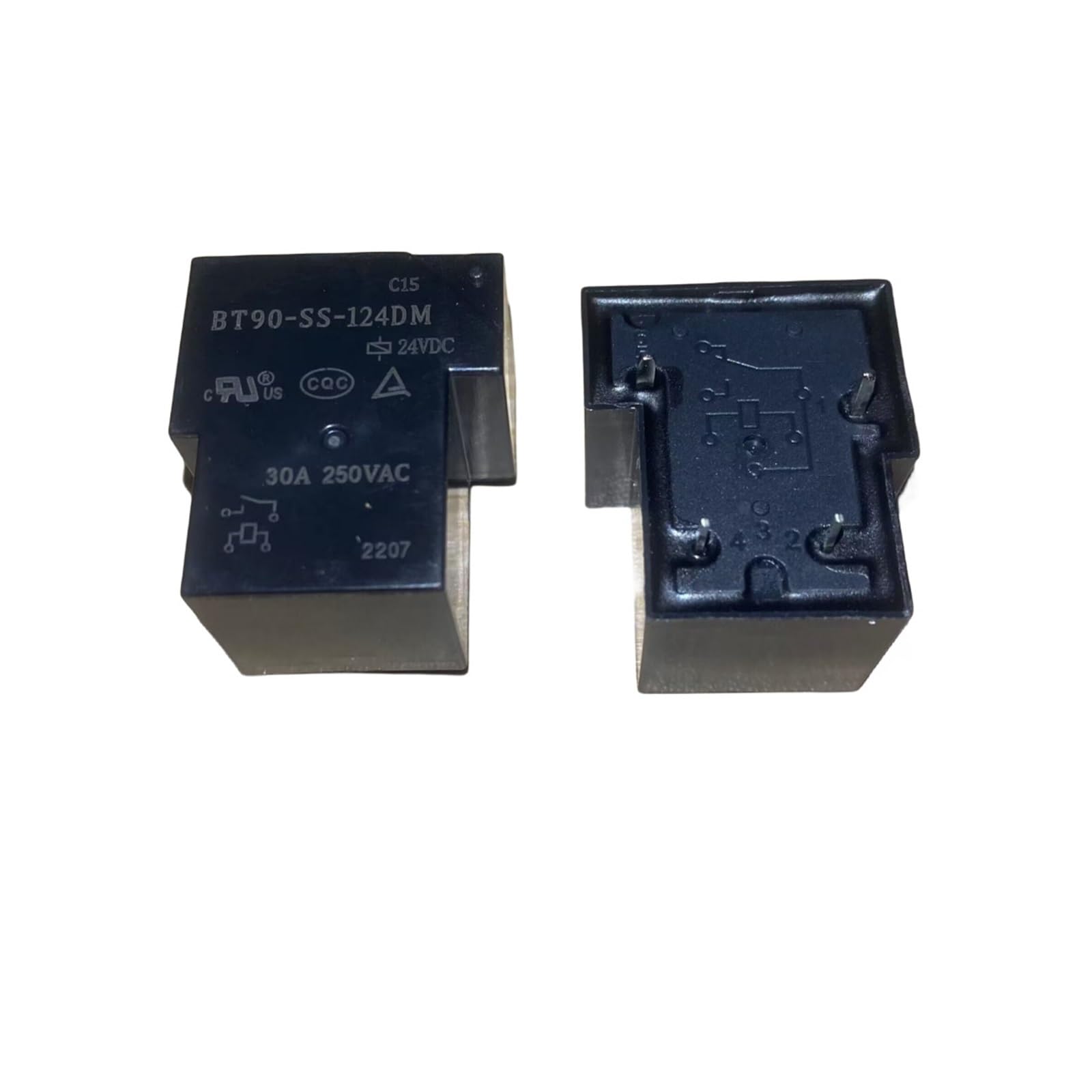 PKNVKZIDK 5PCS relay BT90-SS-124DM 24VDC 4-pin 30A 250VAC