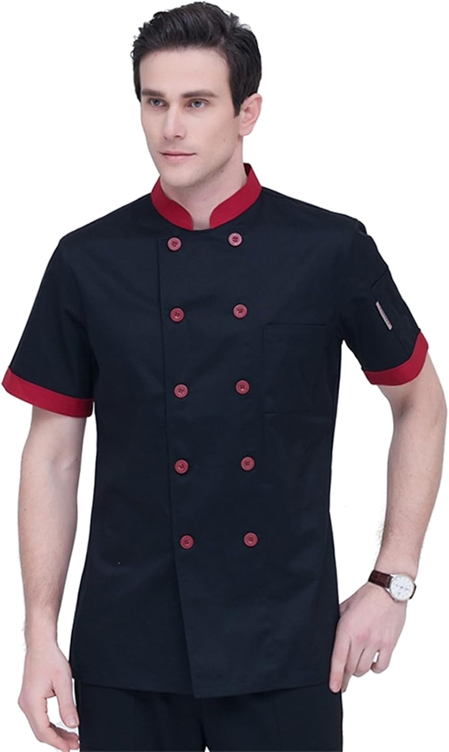 Unisex Short Sleeve Chef Coat Jacket