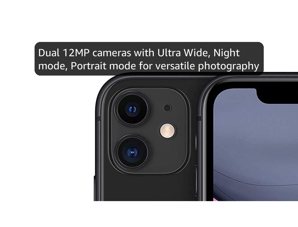 Apple iPhone 11, 64GB, Black (Renewed) : Amazon.co.uk: Electronics