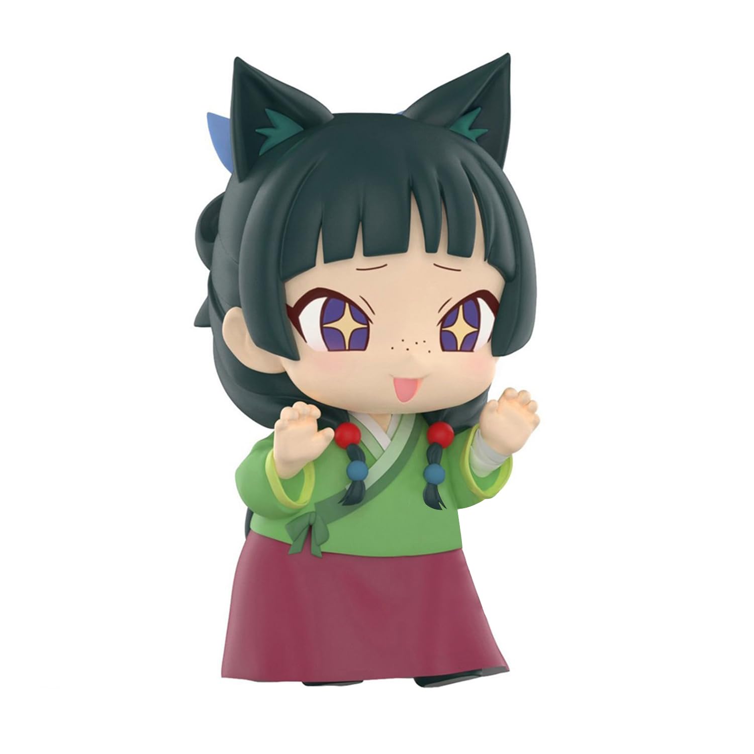 MABAIUDE - Figura de animé Maomao - Figura de 10 cm, diseño de gato Maomao hecho a mano, coleccionable, decoración de computadora, regalos para fans