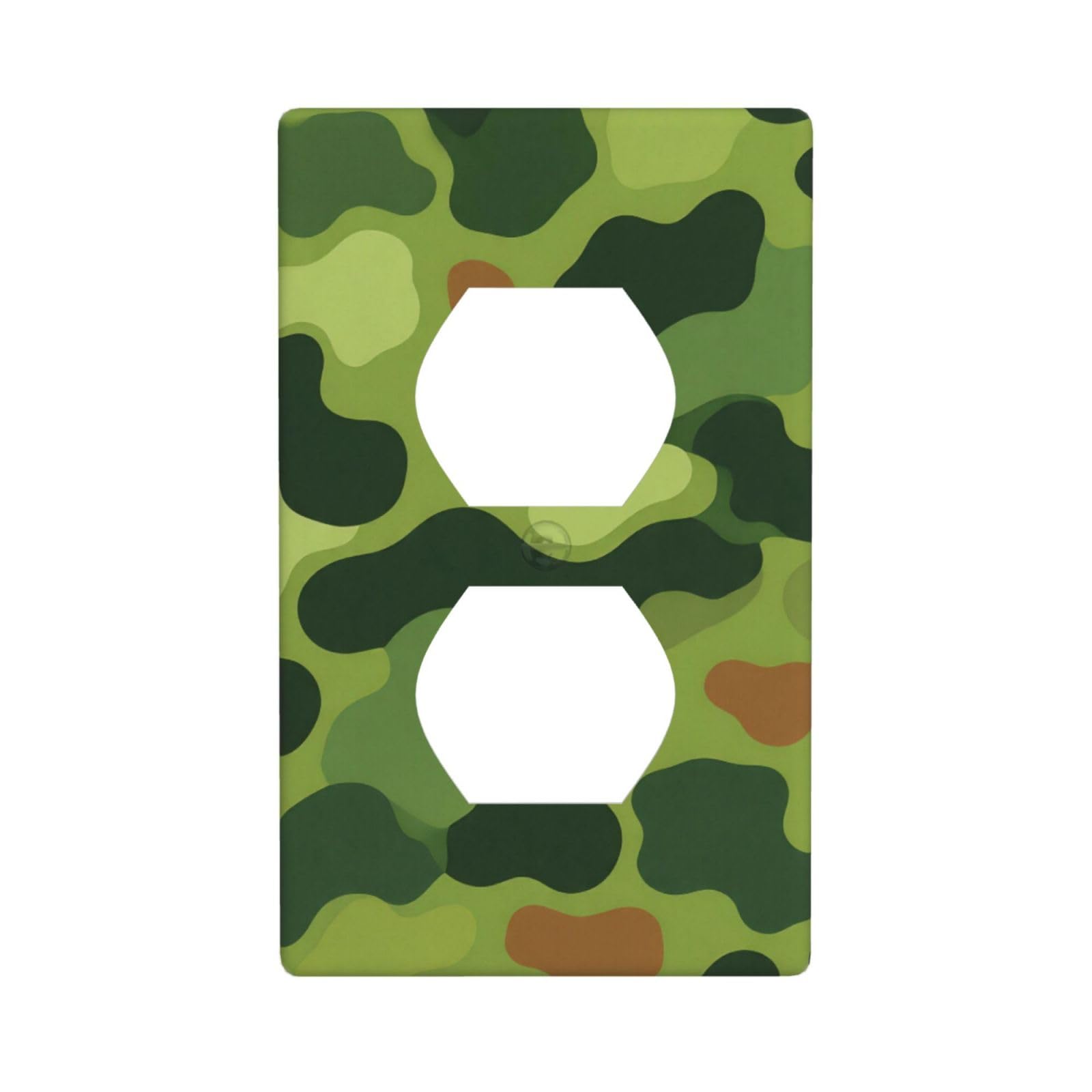 Classic Camo Decorative Switch Plate Cover-Unbreakable Polycarbonate Wall Plate for Home Office, 1 Gang with Screws