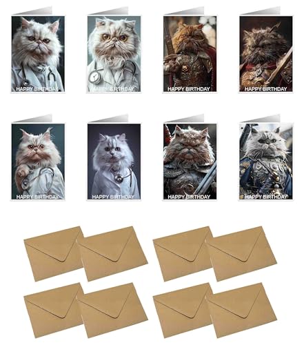 Cartes d'anniversaire amusantes 105 x 148,5 mm au design réaliste haut de gamme