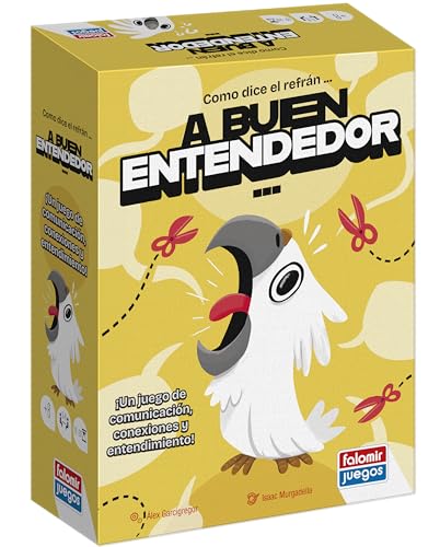 Falomir A Buen Entendedor | Juego de comunicación, Conexiones y Entendimiento | Juego rápido y Divertido de adivinar Palabras | De 3 a 8 Jugadores (Edad 8+)