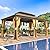 EROMMY 12' x 18' Hardtop Gazebo, Aluminum Frame Gazebos with Galvanized Steel Double Roof, Permanent Outdoor Metal Pavilion with Curtain and Netting for Patio, Lawn, Deck