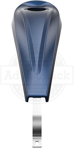 Miniatura 4 de Consola de tablero de tanque de perfil bajo para Harley Touring FLH 2009+, Big Blue Pearl, tapa de tanque cromada de gas combustible