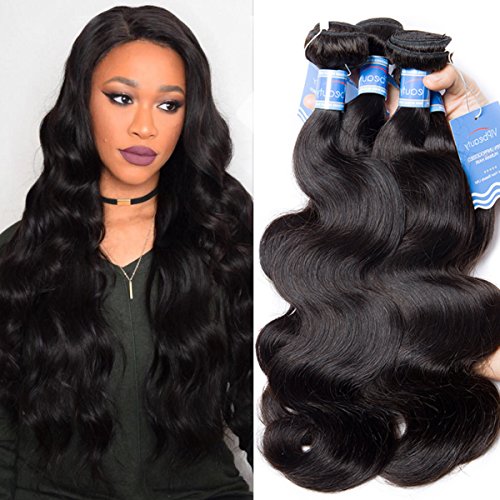 VIPbeauty Hair 3 Bundles Body Wave 10A Virgin Human Hair Brazilian Hair Bundles 100 Unprocessed Virgin Human Hair Extension Natural Body Wave Hair (22 24 26)