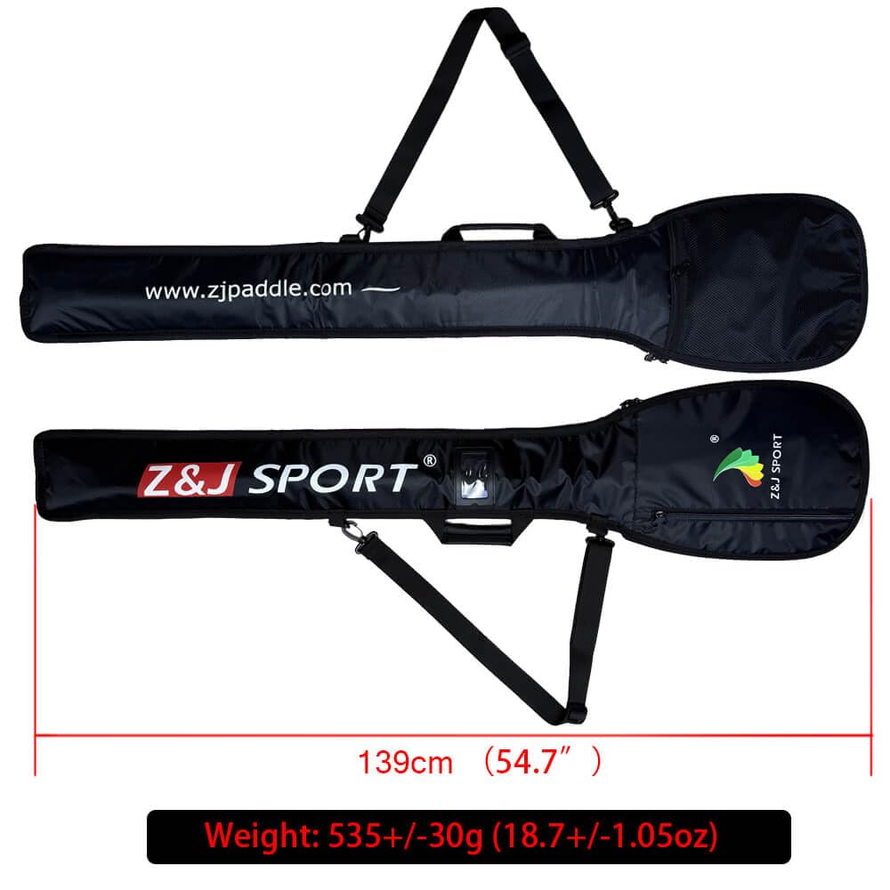 Z&J SPORT Outrigger Sac de pagaie de canoë, housse de pagaie multi-poches, bandoulière réglable et poignée de transport (jaune)