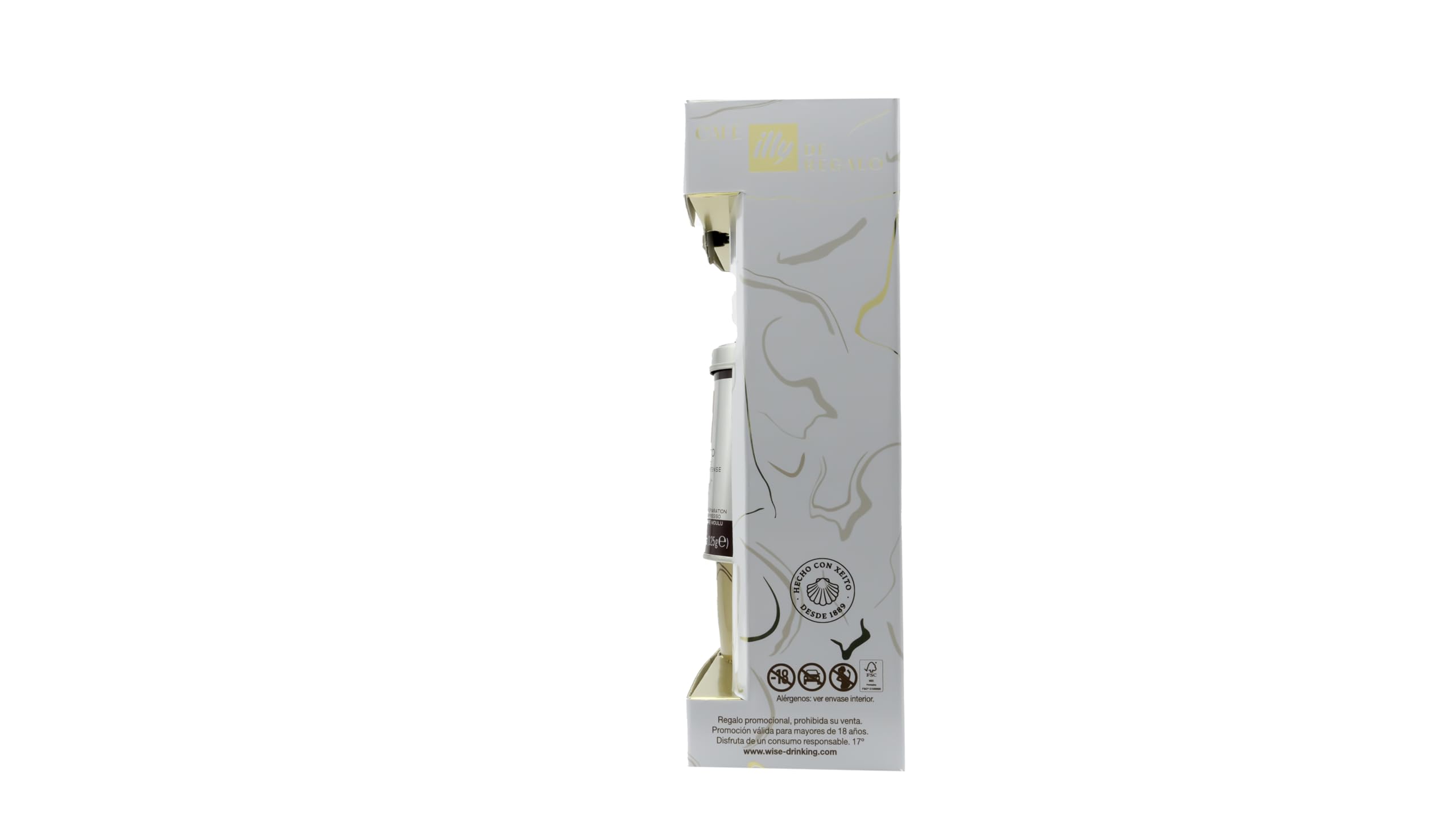 Ruavieja Edición Oro Crema de Orujo con 4 Cápsulas de Café Illy - 700 ml