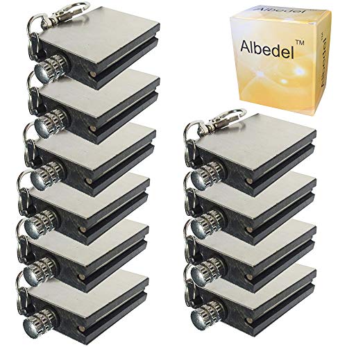 Albedel 10 X Emergency Hiking Survival Camping Fire Starter Flint Metal Match Lighter Matchbox Fire Start for Camping Outdoor