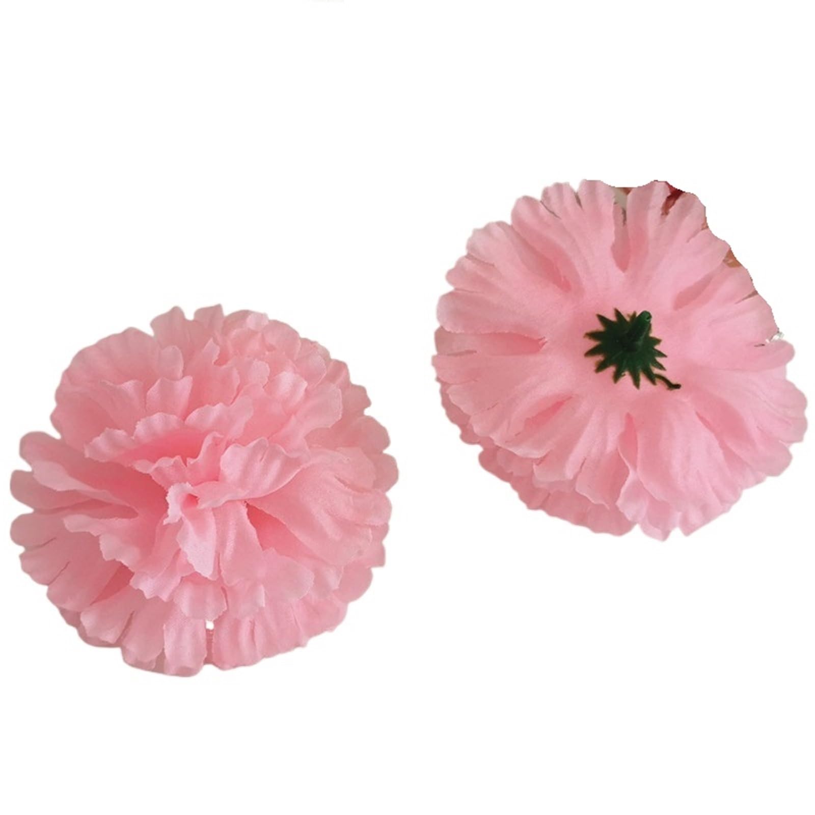 MDSRFGN Fabric Flowers 100pcs 9cm 16Colors Fabric Artificial Carnation Silk Flower Heads DIY Arch Flowers Wedding Vine Decoration(Pink)
