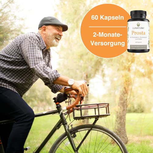 Lunatura Prosta Kapseln mit Kürbiskern & Granatapfel I Supplement mit den Mineralstoffen Selen & Zink I Prostata-Mittel… - Image 5