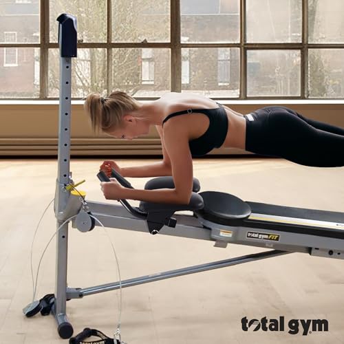 Total Gym Attachable Ab Crunch Accessory for Home Gym Workout Machines with Arm Padding and Instructional Fitness DVD featuring Rob Glick