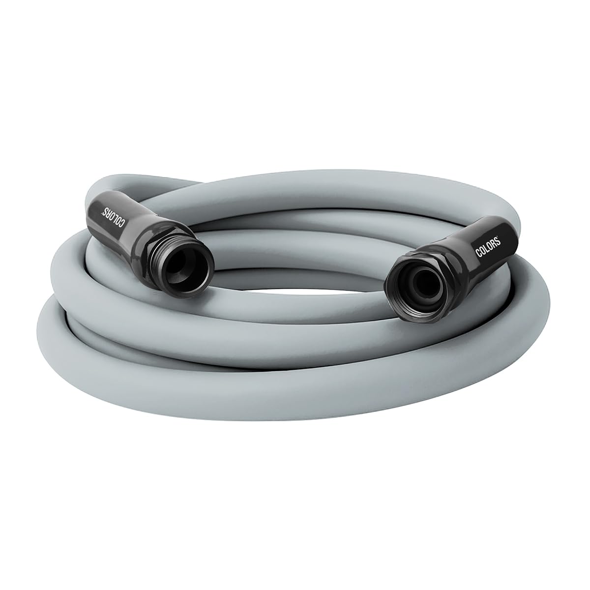 Flexzilla Colors Lead-In Garden Hose 5/8in. x 10ft., Lightweight All-Weather Water Hose, Durable and Flexible, Leak-Free Connections, Slate Gray