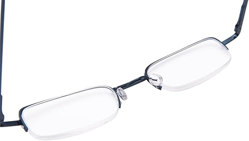 Miniatura 6 de EYEGUARD 2 pares de lectores clásicos de bisagras de resorte en clip delgado de aluminio rígido portátil gafas de lectura