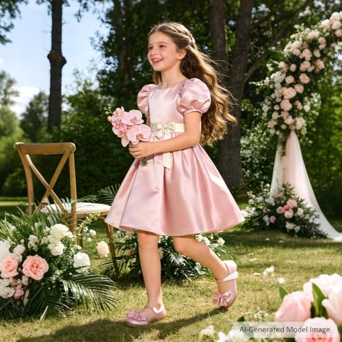 Image of Felix & Flora Toddler Flower Girl Dress Shoes Girl Ballet Flats Party School Shoes Wedding