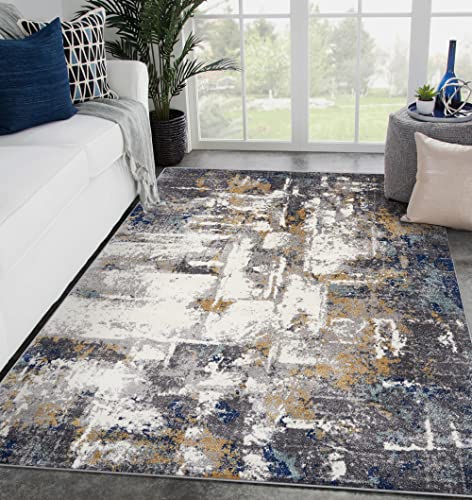 Tapete decorativo LUXE WEAVERS gris 5x7 pies miniatura 1