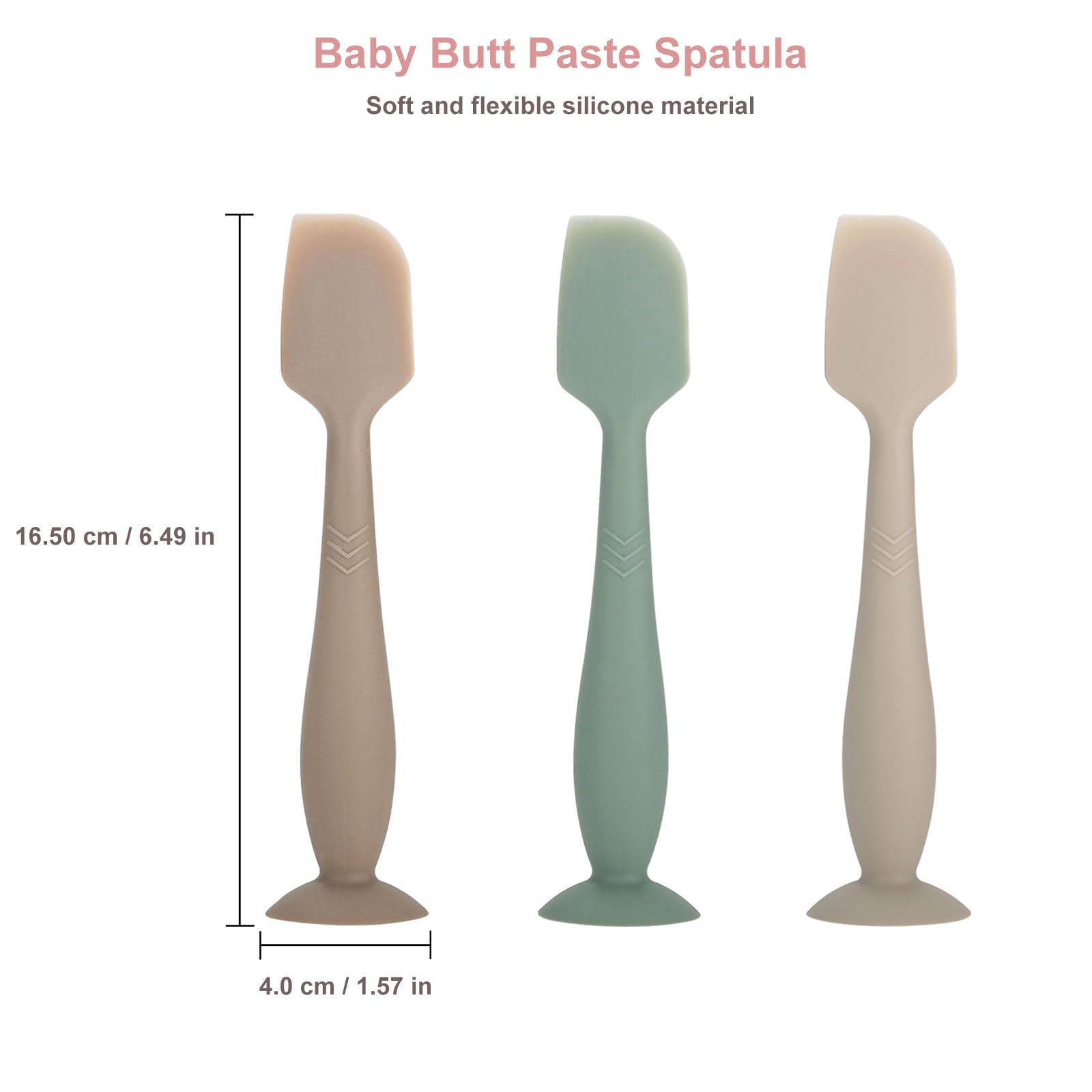 Set di 3 spatole per pannolini, per neonati, per pannolini e pannolini, per neonati, per Aquaphor Desitin