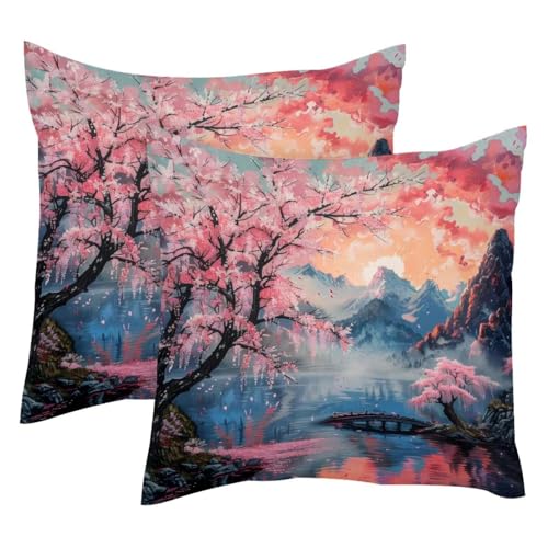 Housse de coussin velours doux Cherry Bridge pour canapé usé - 2