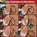 STARSIDE 6 pcs Cookie Cutters Christmas Shapes, Christmas Cookie Cutters 4 inches, Metal Winter Holiday Cookie Cutter Set-Snowman, Gingerbread Man