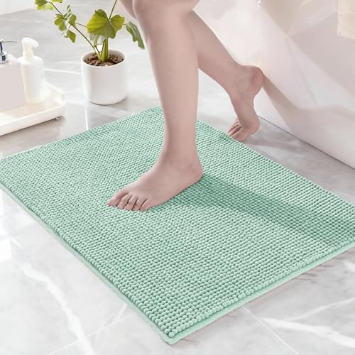 Exclusivo Mezcla Tapis de Bain en Chenille - Super Doux, Antidérapant et Absorbant, Séche Rapide et Lavable en Machine, pour Salle de Bain, Douche et...