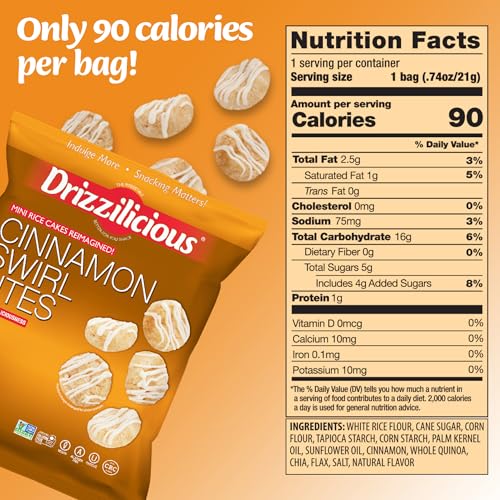 Drizzilicious Mini Rice Cakes Variety Pack - Rice Crisps, Healthy Snack For Adults And Kids, Flavored Rice Cakes, Vegan, Gluten Free thumb #3