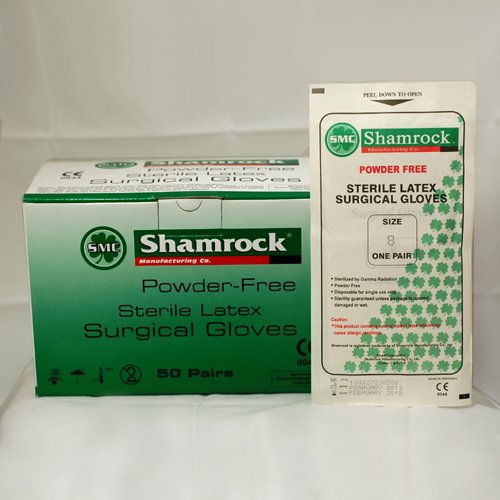 Shamrock 70070 Sterile Surgical Gloves Individually