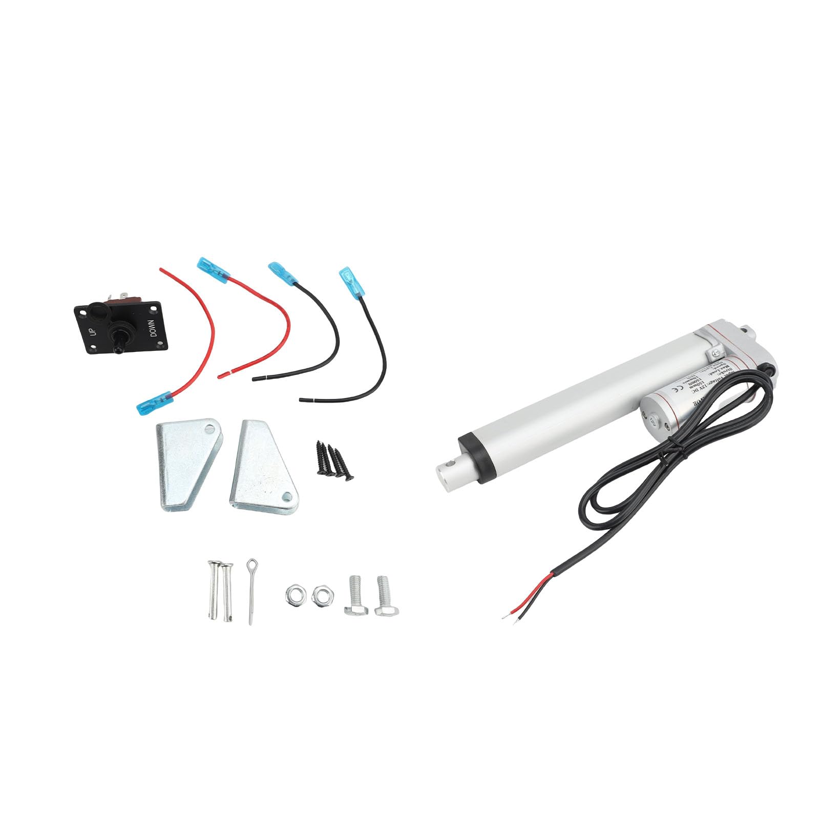 Generic Elektryczny Siłownik Liniowy Wytrzymały Silnik Wodoodporny, Szybki Ciąg do Automatyki Domowej, urządzeń Zewnętrznych, IP65 (150mm)
