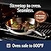 LEGEND COOKWARE 5-Ply Stainless Steel Cookware Set, 12-Piece Pots and Pans Set - Induction Compatible, Oven Safe 800°F - Non-Toxic, No Coatings - Built to Last Generations