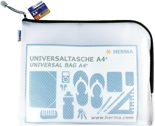 HERMA Dokumententasche A4 mit Reißverschluss, große...