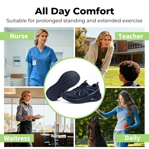 Image of AOV Women Arch Support Walking Shoes Orthotic Sneakers for Plantar Fasciitis Foot and Heel Pain Relief Tennis Shoes