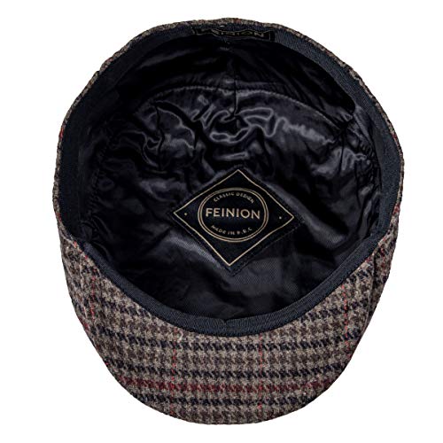 Image of FEINION Men's Wool Tweed Newsboy Ivy Cap Gatsby Golf Flat Hat
