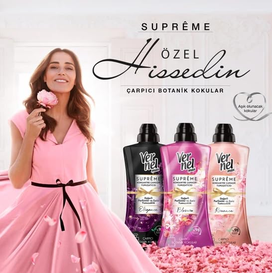 Vernel Supreme Blossom Yumuşatıcı 1.2 Litre (3 paketi)
