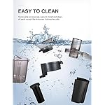 Qcen Juicer Machine, 800W Centrifugal Juicer Extractor with Wide Mouth 3” Feed Chute for Fruit Vegetable, Easy to Clean, Stainless Steel, BPA-free (Black) - Image 4