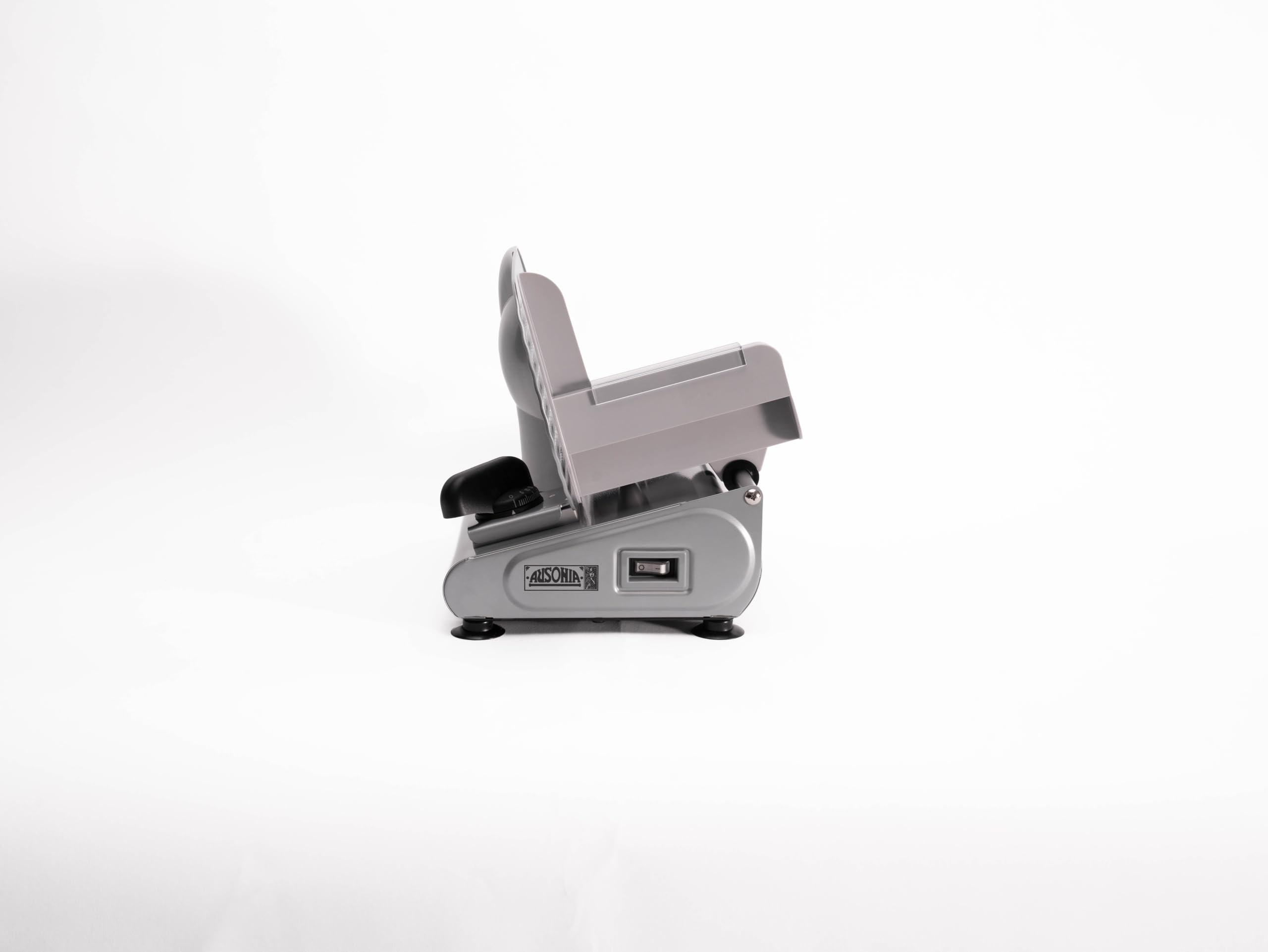 RGV AUSONIA 220 Eléctrico 130W Aluminio Plata rebanadora - Cortafiambres (Aluminio, Plata, 260 mm, 400 mm, 300 mm, 6,5 kg)