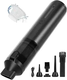 Aspirador Portátil Sem Fio Para Automóveis, Aspirador de Mao, Equipado Com Um Bocal de Sucção de Alto Desempenho e Um Copo de Pó Destacável, Capacidade: 120 ml, Adequado Para Limpar Veículos e Casas