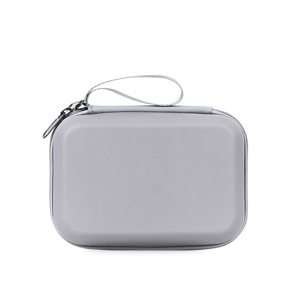 Funda de transporte portátil de piel sintética para Osmo Action 6, para bolsa de almacenamiento compacta de viaje, accesorios de cámara, color negro y gris