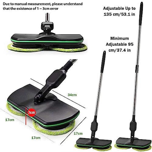 Electric Mop, Rechargeable Mops for Cleaning Floors, Cordless Floor Cleaning Spin Mop Polisher Scrubber for Home Hardwood Tile PVC Floor - Image 2