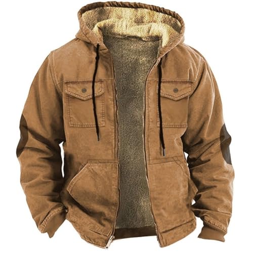 Veste rembourrée homme contre le froid manteau hiver chaud à capuche M