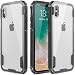 iPhone X Case,Zisure[Rock Sugar]Heavy Duty Crystal Hard Clear Case Durable Shatterproof Sports Phone Cover for iPhone X 2017-Black