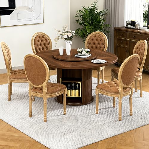 Kaicollective 55" Round 7-Piece Dining Set