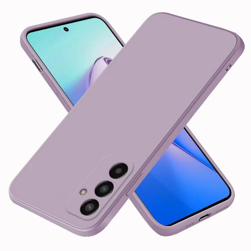 EASSGU Case for Samsung Galaxy A54 5G (6.4" Inches), Soft TPU Silicone Case - Grass Purple