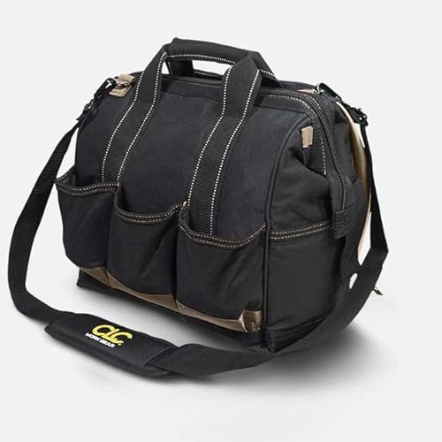 CLC Multi Compartment CL1001537 Medium Tool Bag Heavy Duty Tool Bag with Multiple Compartments