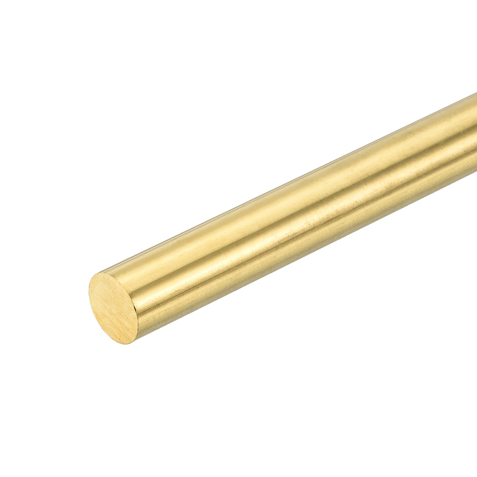 sourcing map 1 tige ronde en laiton massif de 14 mm de diamètre, 102 mm de long, barre de tour en laiton H62 pour bricolage, artisanat, industrie, construction