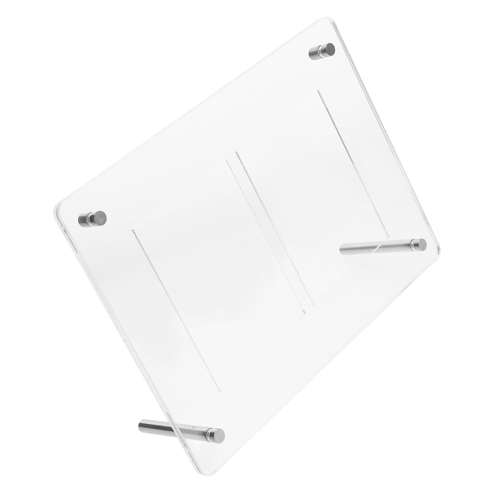 Soporte de acrílico para tarjetas en escritorios y zonas de estudio