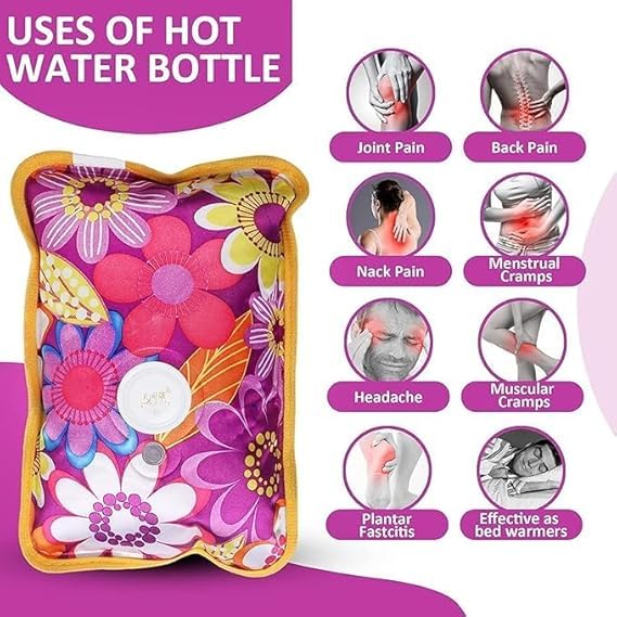 Image of SR Hot Water Bag Heating Pad Electric for Pain Relief Electric Heating Pad for Back Pain (Multicolour)
