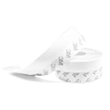 TAROSE Weather Stripping, Silicone Door Seal Strip Door, Window, Transparent 16 Feet Long, White (Width 25mm)