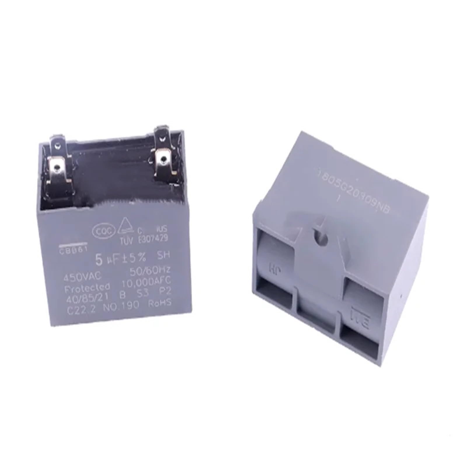 2 szt. CBB61 wentylator rozruchowy silnik kondensatorowy 450 V 1UF 1,2UF 1,5UF 2UF 2,5UF 3UF 3,5UF 4UF 4,5UF 7UF 8UF 10UF 12UF (450V1.2UF)