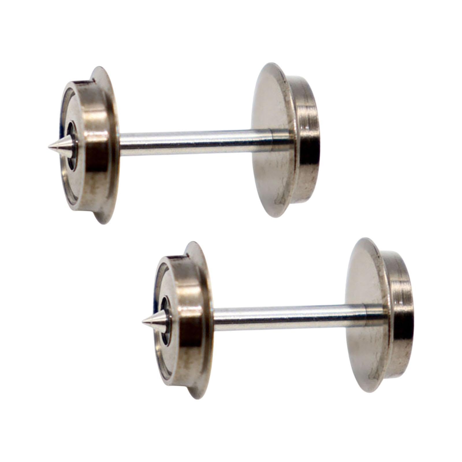 VELURA SYDL 2X Metal DC Wheels Spare Part Hobby Train Accessory for 1:87 DIY Accessories|2 HO Scale 1:87 Metal Wheels|Null-image-16