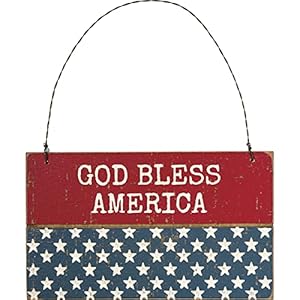 Primitives by Kathy God Bless America Home Decor Ornament
